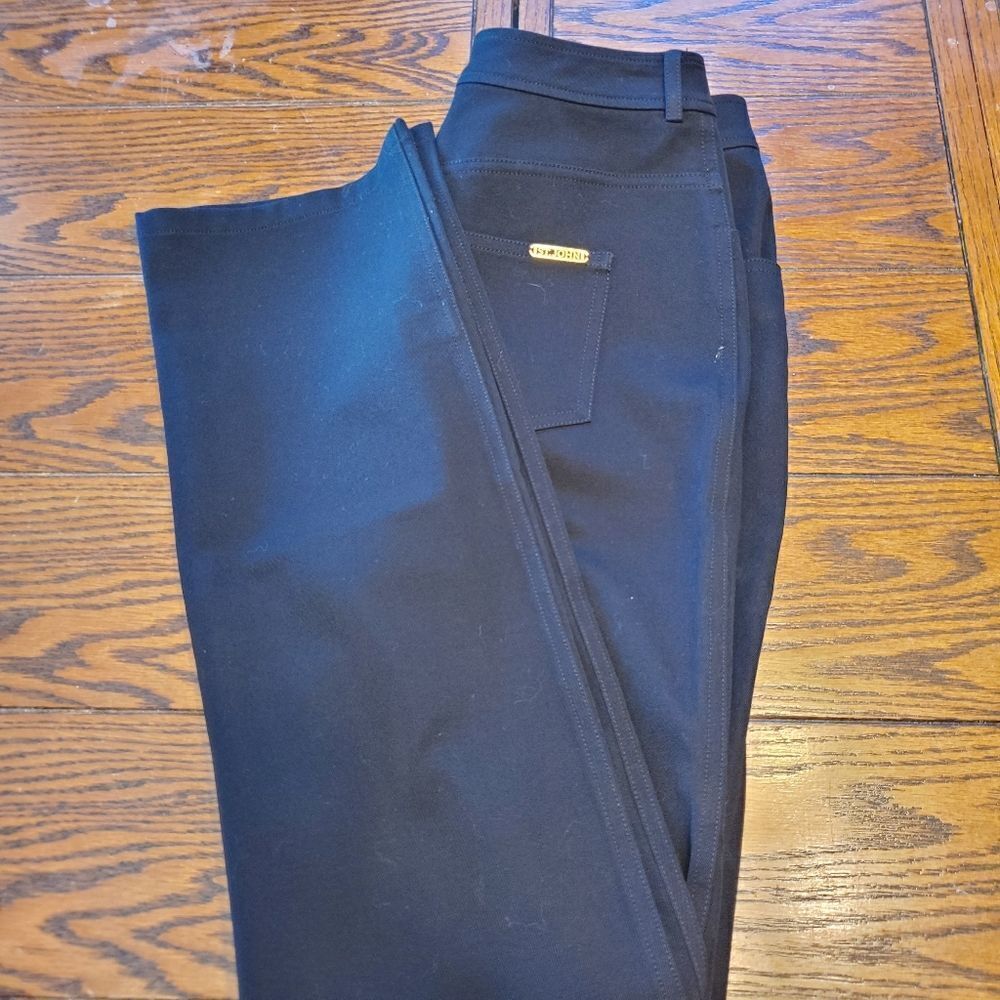 St John black dress slacks size 2